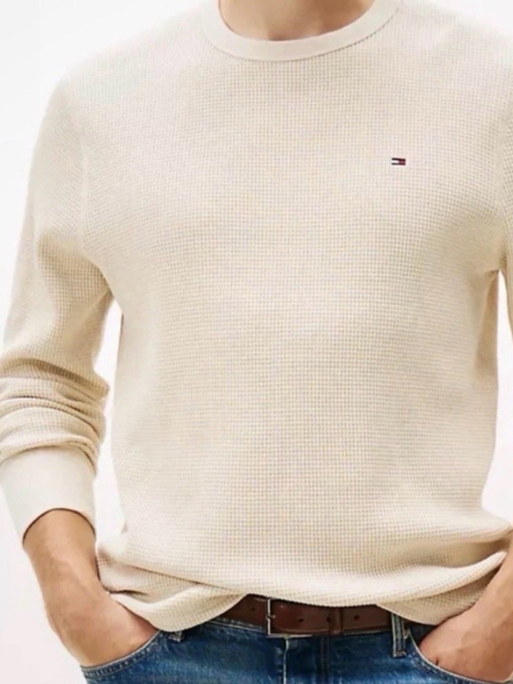 Tommy Hilfiger men’s Long-Sleeve Waffle-Knit T-Shirt Size XXL NWT